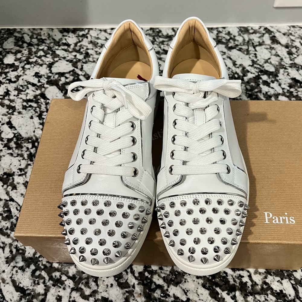 Christian Louboutin Vieirissima Spike Low Top Sneakers